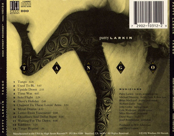 Patty Larkin : Tango (CD, Album)