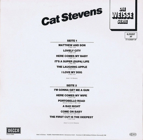 Cat Stevens : Die Weisse Serie (LP, Comp)