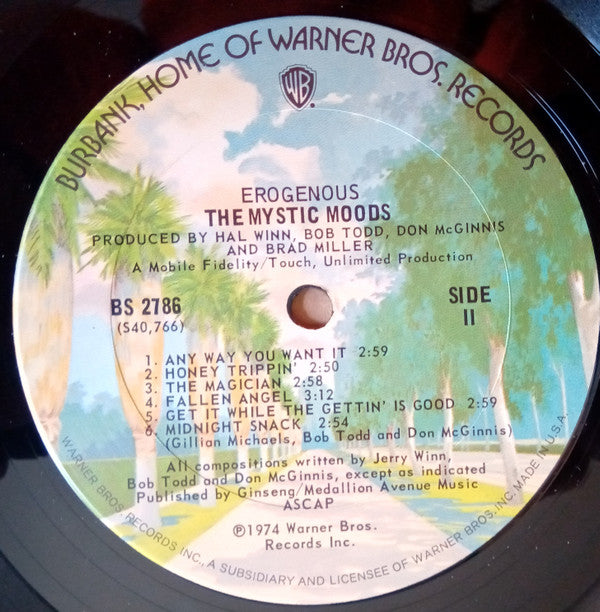 The Mystic Moods Orchestra : Erogenous (LP, Album, San)