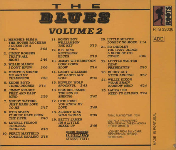 Various : The Blues Volume 2 (CD, Comp, RM)