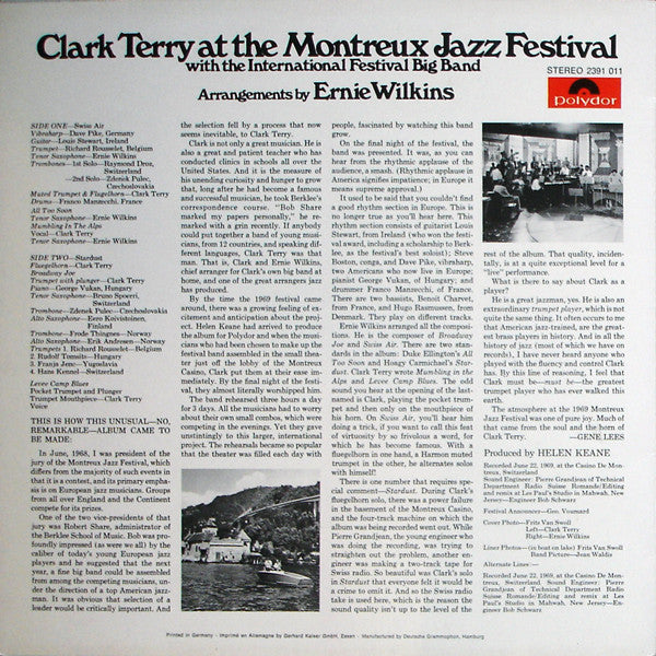 Clark Terry : At The Montreux Jazz Festival (LP)