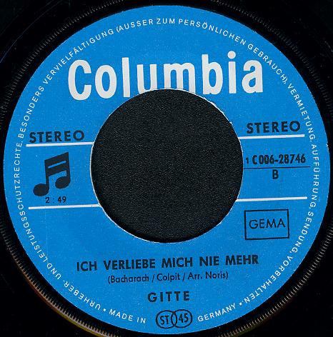 Gitte* : Mini Oder Maxi (7", Single)