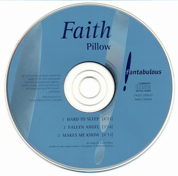 Faith Pillow : Hard To Sleep (CD, Single)