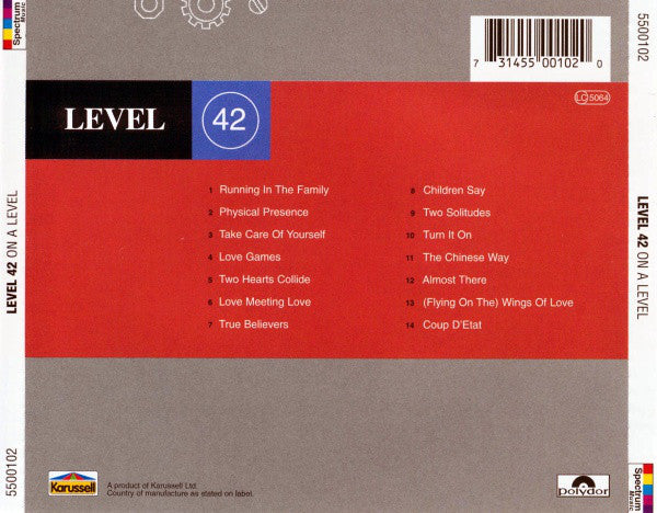 Level 42 : On A Level (CD, Comp)