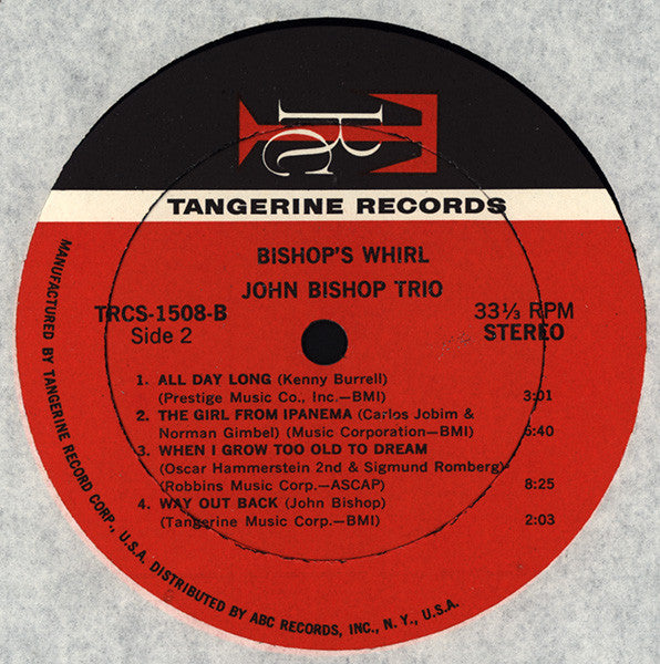 John Bishop (2) : Bishop's Whirl (LP, Album)