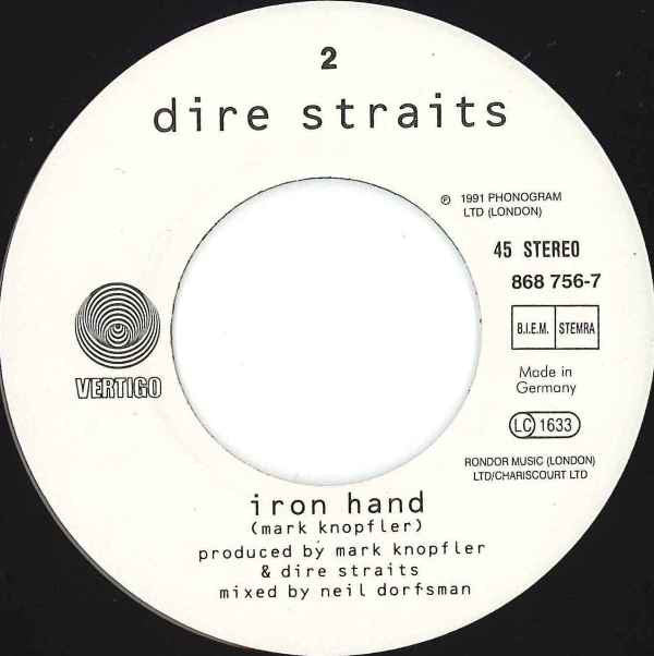 Dire Straits : Calling Elvis (7", Single)