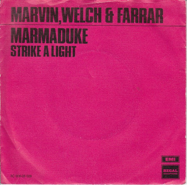 Marvin, Welch & Farrar : Marmaduke (7", Single, Pin)
