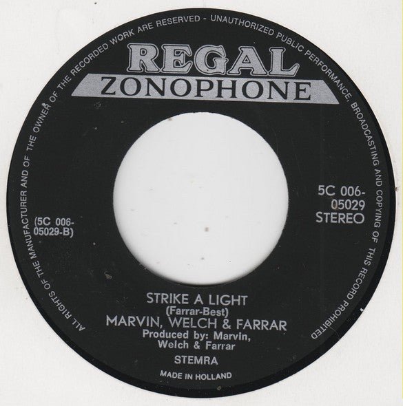 Marvin, Welch & Farrar : Marmaduke (7", Single, Pin)