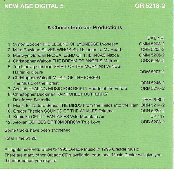 Various : New Age Digital 5 (CD, Comp)