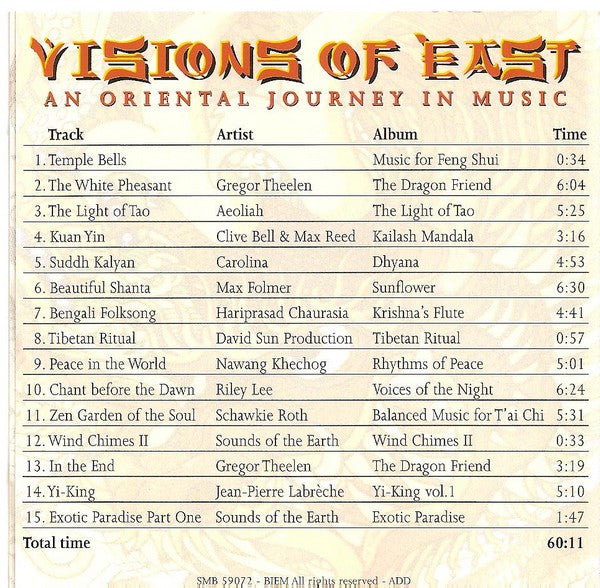 Various : Visions Of East (CD, Comp)