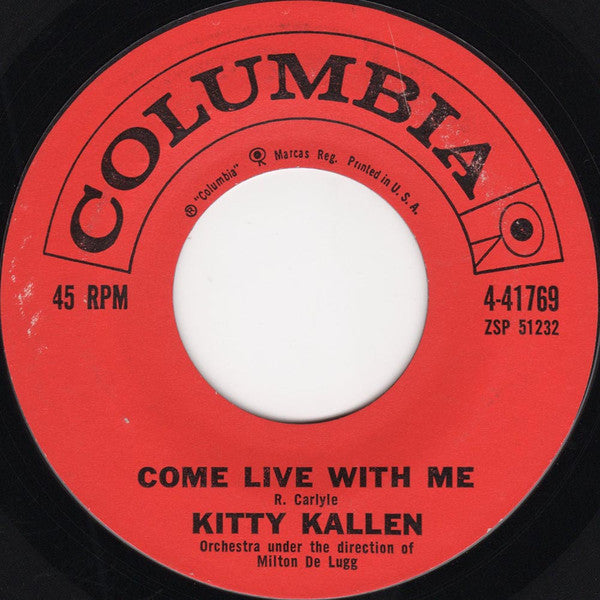 Kitty Kallen : Be True To Me (7")