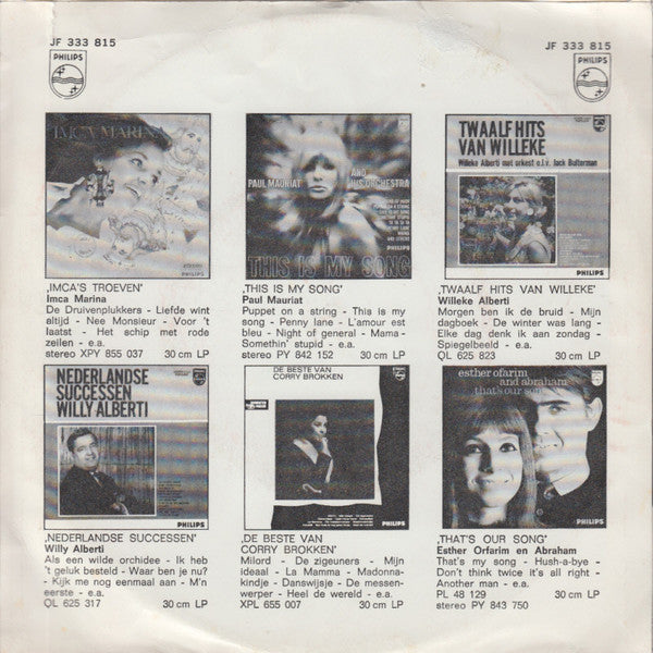 Massiel : He Gives Me Love (La, La, La) (7", Single, Mono)