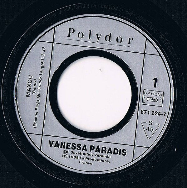 Vanessa Paradis : Maxou (7", Single)