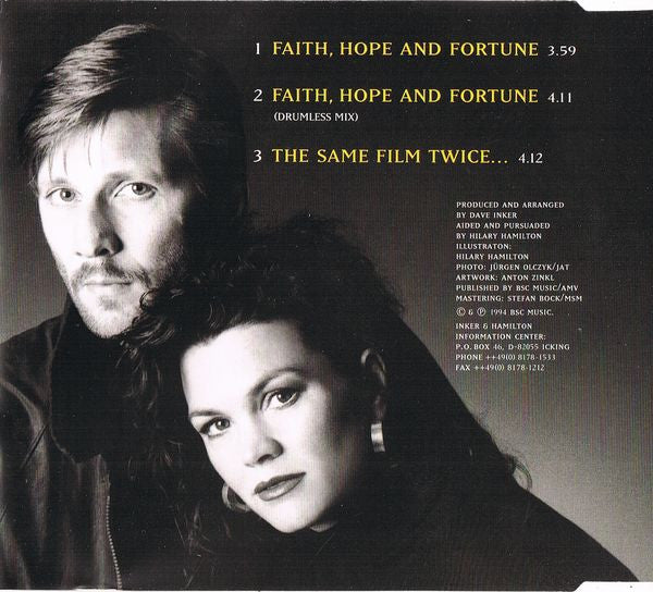 Inker & Hamilton : Faith, Hope And Fortune (CD, Maxi)
