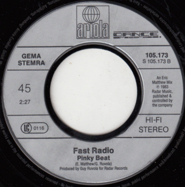Fast Radio : Under My Thumb (7", Single)