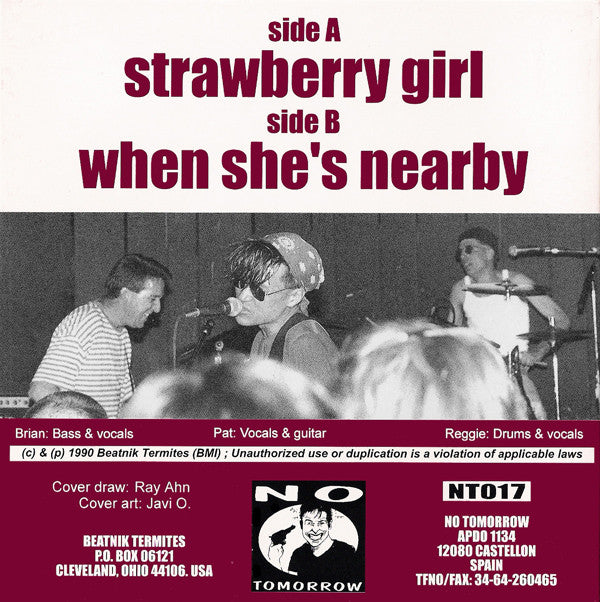 Beatnik Termites : Strawberry Girl (7", Single)