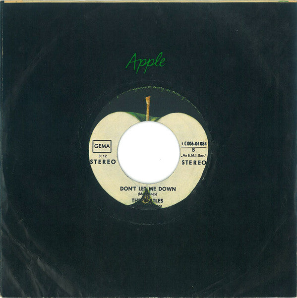 The Beatles With Billy Preston : Get Back (7", Single)