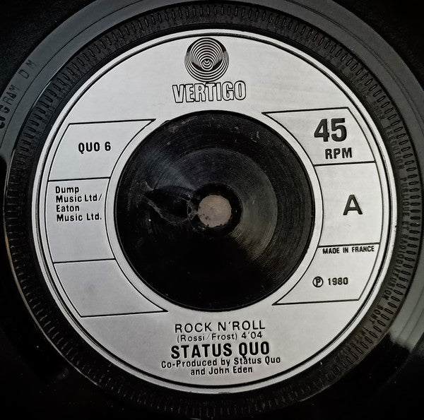 Status Quo : Rock N' Roll (7", Single, Pic)