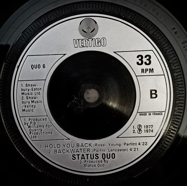 Status Quo : Rock N' Roll (7", Single, Pic)