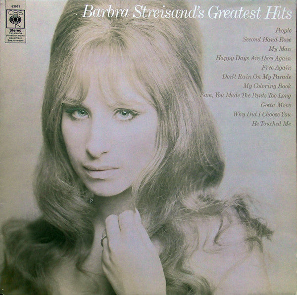Barbra Streisand : Barbra Streisand's Greatest Hits (LP, Comp, Ora)