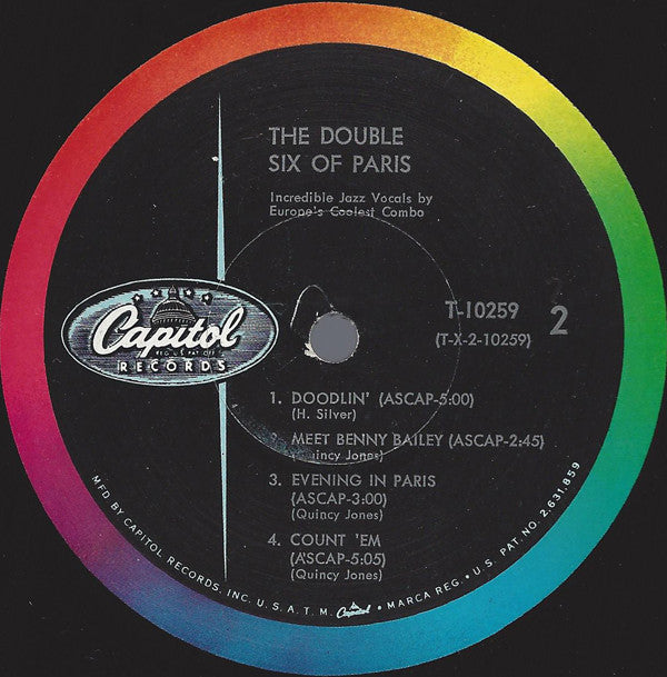 Les Double Six : The Double Six Of Paris (LP, Album, Mono)