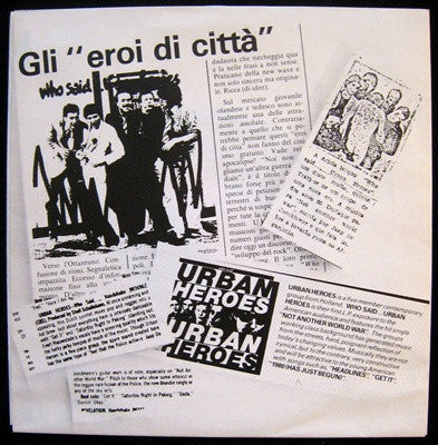 Urban Heroes : We Are Urban Heroes (7", EP, Ltd, Whi)