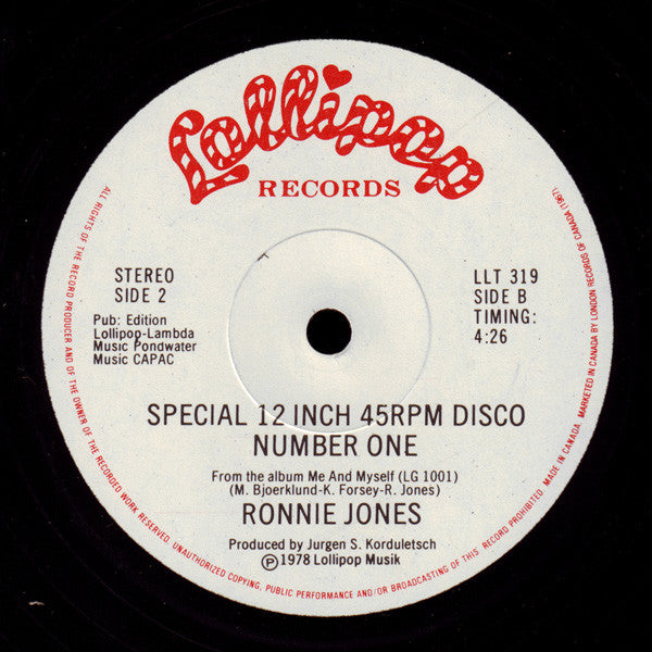 Ronnie Jones : Groovin (12")