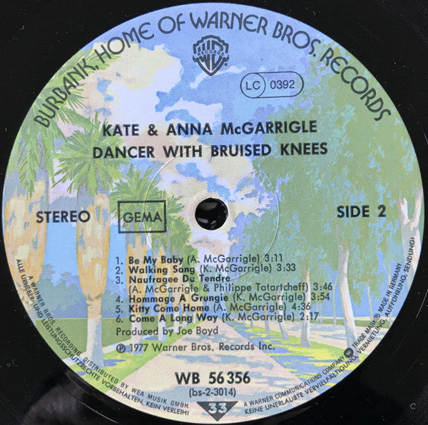 Kate & Anna McGarrigle : Dancer With Bruised Knees (LP, Album)
