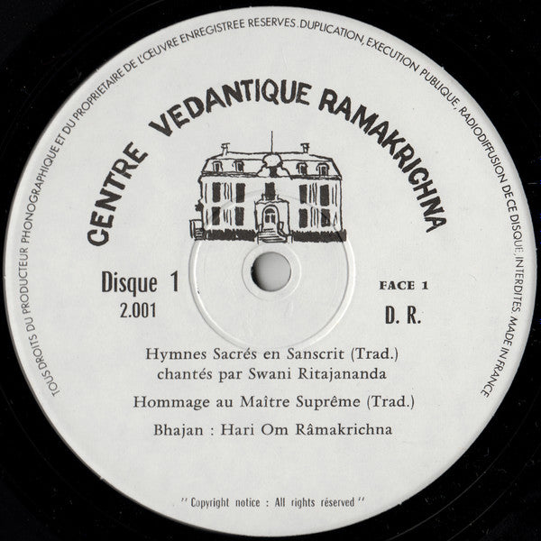 Centre Védantique Ramakrichna : Bhajan (2xLP)