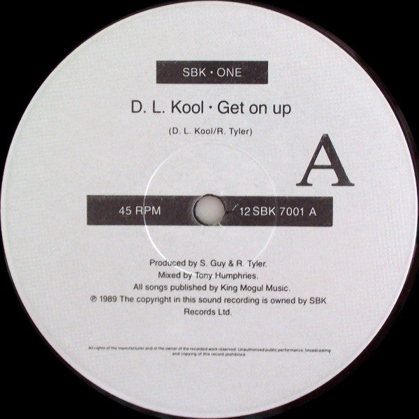 D.L. Kool : Get On Up (12", Single)
