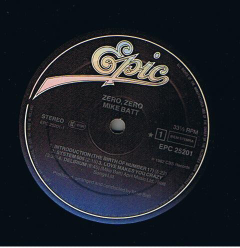 Mike Batt : Zero Zero (LP, Album, Gat)