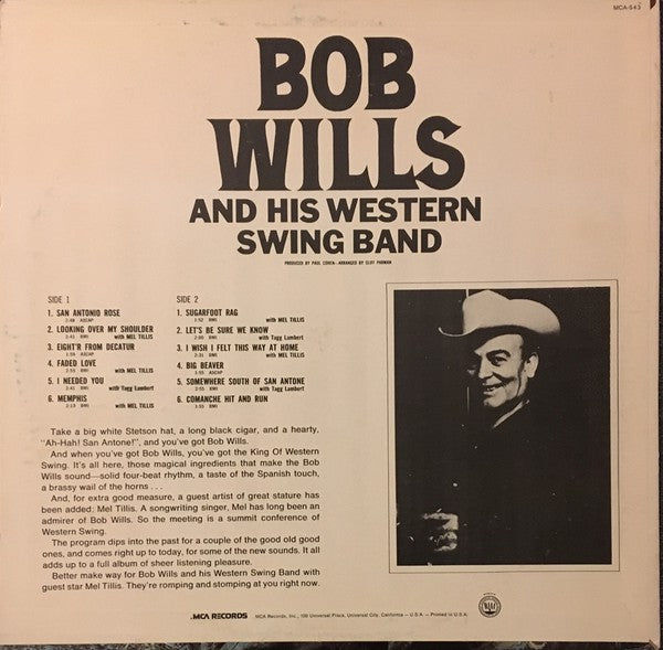 Bob Wills : King Of Western Swing (LP, Tan)