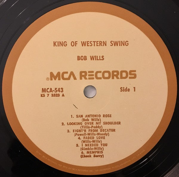 Bob Wills : King Of Western Swing (LP, Tan)