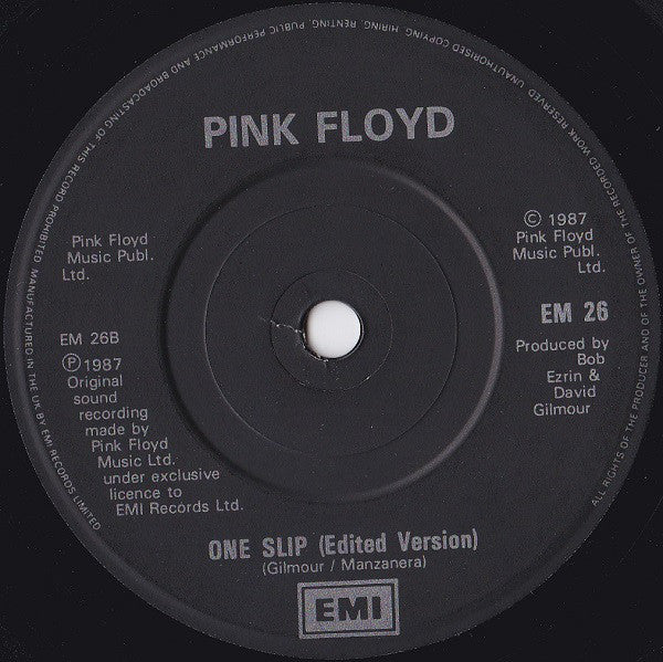 Pink Floyd : Learning To Fly (7", Single)