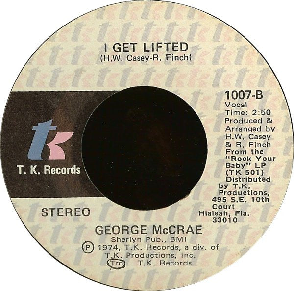 George McCrae : I Can't Leave You Alone (7", Single, Styrene, She)