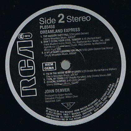 John Denver : Dreamland Express (LP, Album)