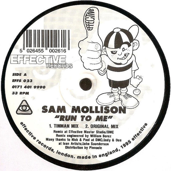 Sam Mollison : Run To Me (12")