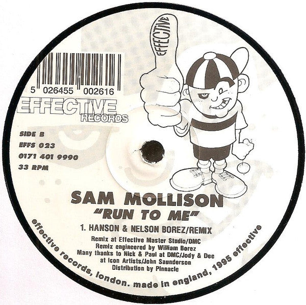Sam Mollison : Run To Me (12")