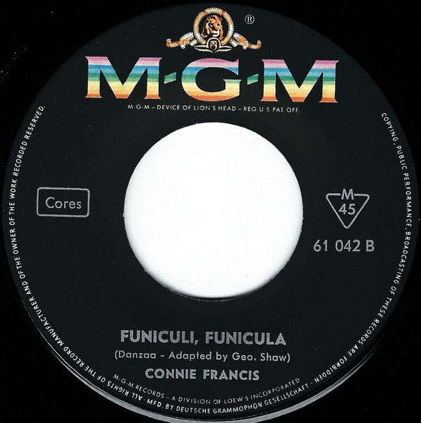Connie Francis : Schöner Fremder Mann (7", Single, Mono)