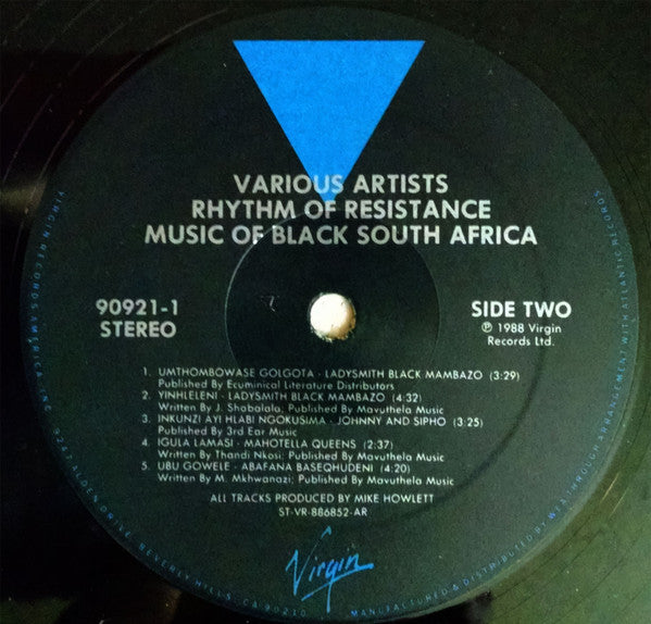 Various : Rhythm Of Resistance - Music Of Black South Africa (LP, Comp)