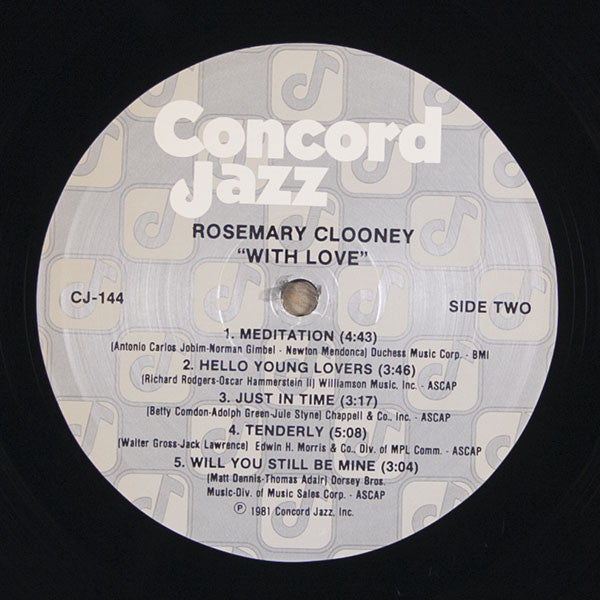 Rosemary Clooney : With Love (LP, Album)