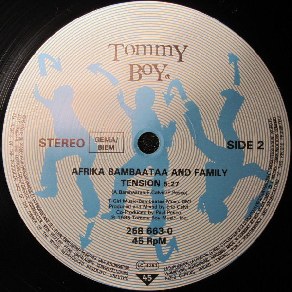 Afrika Bambaataa & Family : Bambaataa's Theme B/W Tension (12")