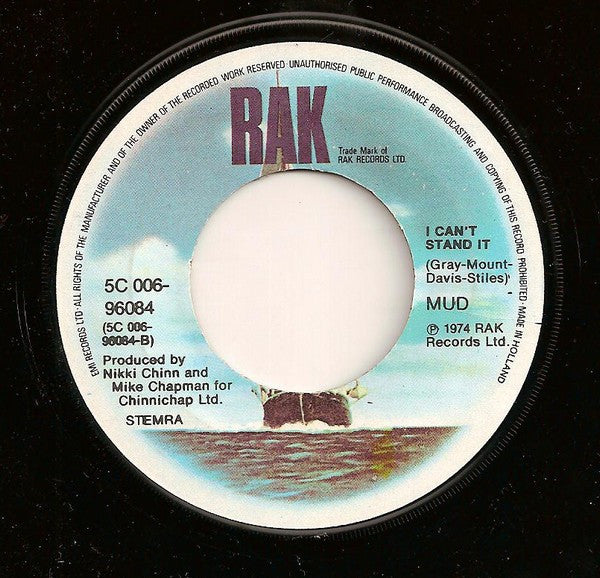 Mud : Lonely This Christmas (7", Single, Com)