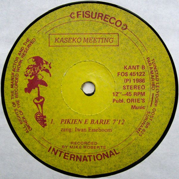 Paul van Dalen, Iwan Esseboom, Dagga Tindarie : Kaseko Meeting (12")