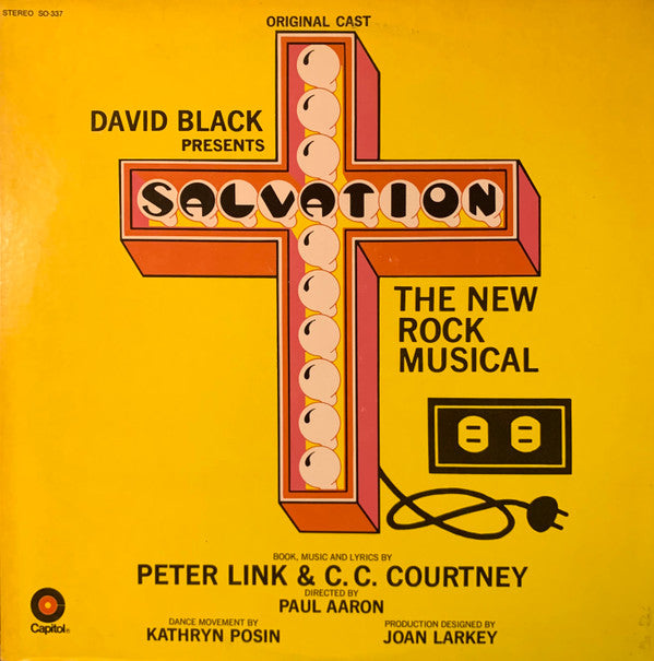 Peter Link & C. C. Courtney : David Black Presents Salvation The New Rock Musical (LP, Album)