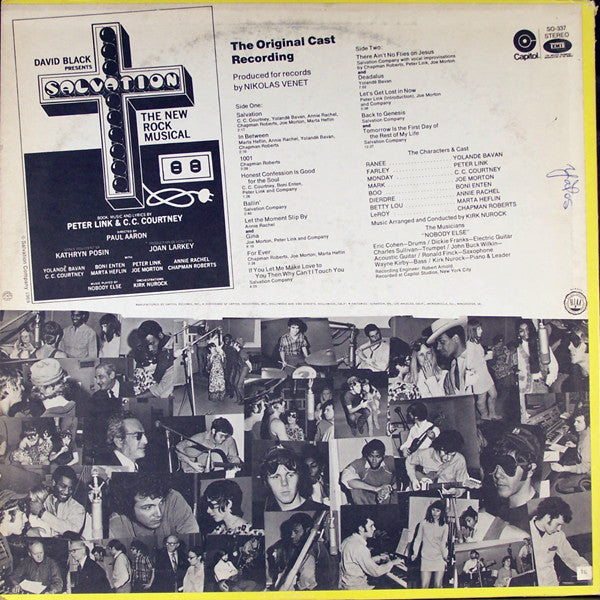 Peter Link & C. C. Courtney : David Black Presents Salvation The New Rock Musical (LP, Album)