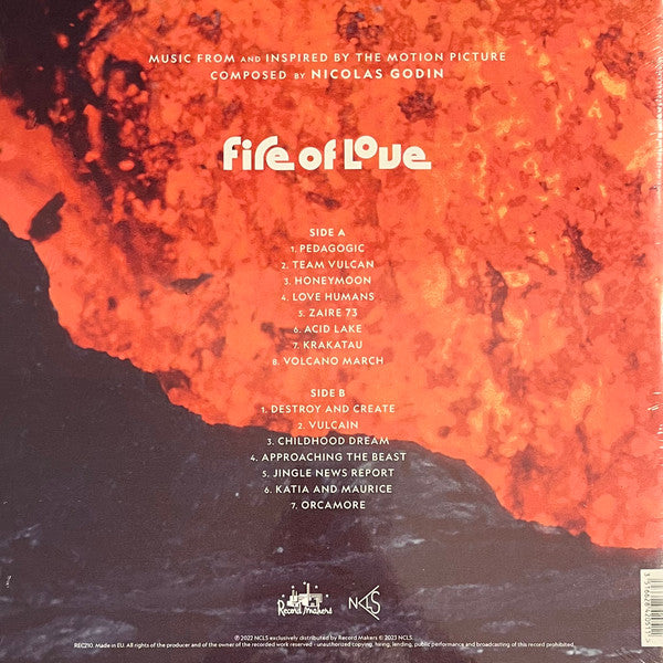 Nicolas Godin : Fire Of Love - Music From And Inspired By The Motion Picture (LP, Album)