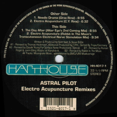 Astral Pilot : Electro Acupuncture Remixes (12")