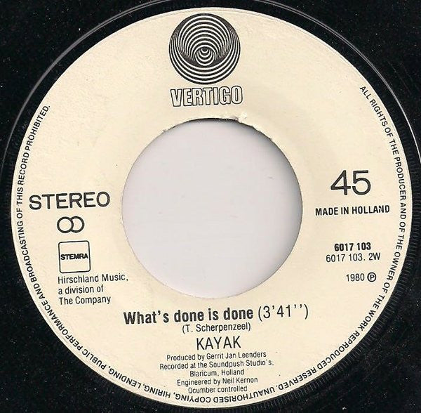 Kayak : Total Loss  (7", Single)