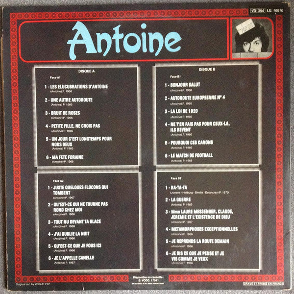 Antoine (2) : Le Double Disque D'or D'Antoine (2xLP, Comp, Gat)